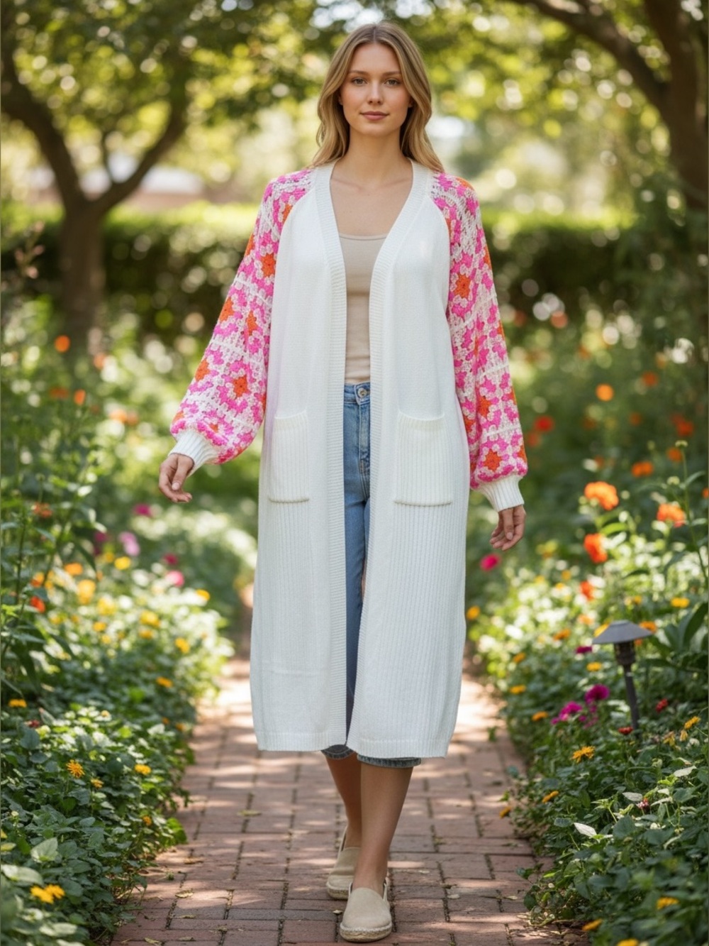 ✨NWT Dani + Davi Granny Knit Duster